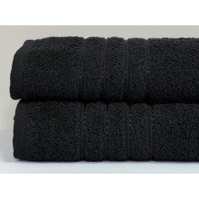 Полотенце махровое 50x90 Ecotton Черное 420