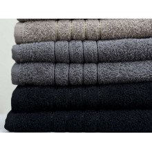 Полотенце махровое 50x90 Ecotton Черное 420