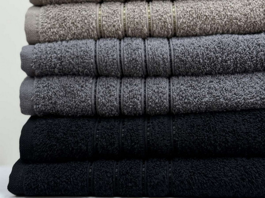 Terry towel 50x90 Ecotton Black 420