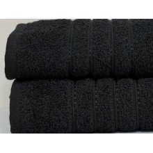 Полотенце махровое 50x90 Ecotton Черное 420