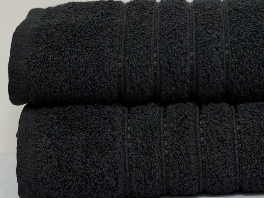 Terry towel 70x140 Ecotton Black 420