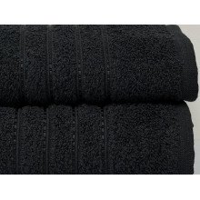 Полотенце махровое 50x90 Ecotton Черное 420