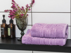 Рушник махровий 50x100 Ecotton Lilac 550
