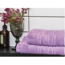 Полотенце махровое 70x140 Ecotton Lilac 550