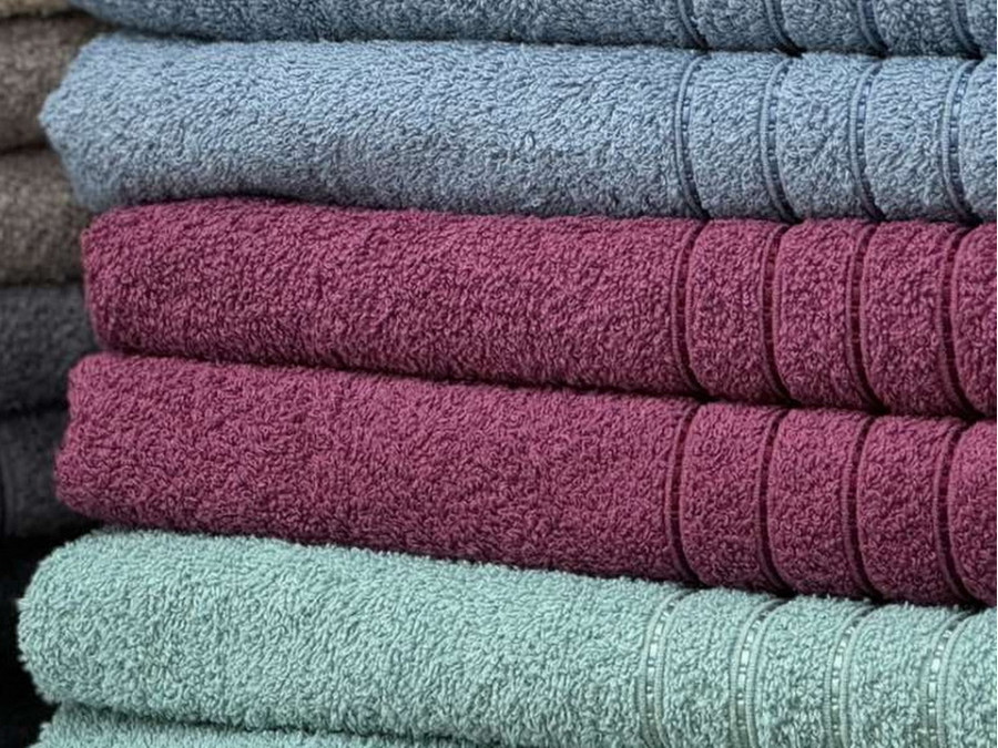 Рушник махровий 70x140 Ecotton Малиновий 420
