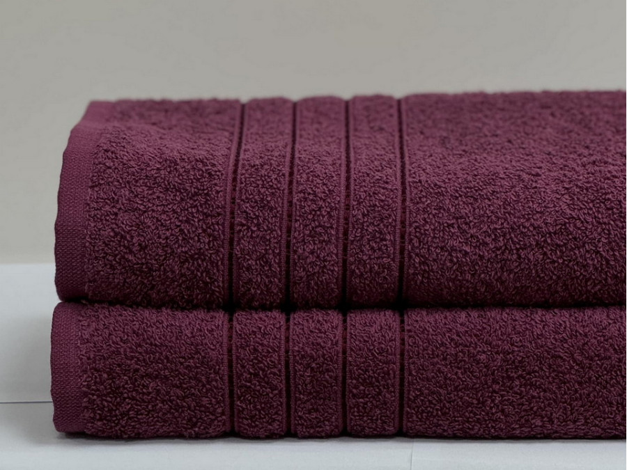 Рушник махровий 70x140 Ecotton Малиновий 420
