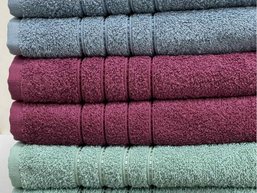 Полотенце махровое 50x90 Ecotton Малиновое 420