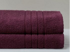 Полотенце махровое 50x90 Ecotton Малиновое 420