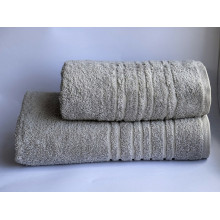 Полотенце махровое 70x140 Ecotton Серое 550
