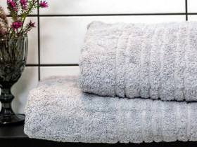 Рушник махровий 70x140 Ecotton Сірий 550