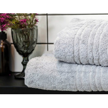 Полотенце махровое 70x140 Ecotton Серое 550
