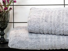 Рушник махровий 50x100 Ecotton Сірий 550