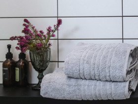 Рушник махровий 50x100 Ecotton Сірий 550