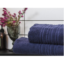 Terry towel 70x140 Ecotton Dark blue 550