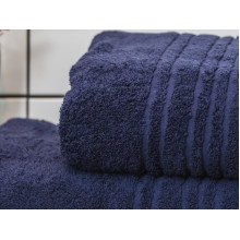 Terry towel 70x140 Ecotton Dark blue 550