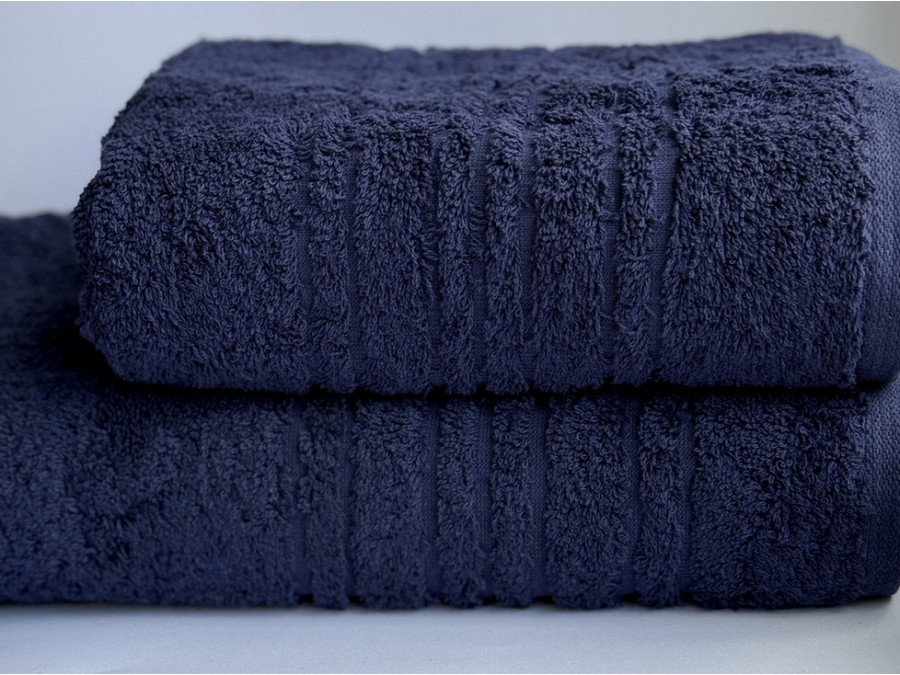 Рушник махровий 70x140 Ecotton Темно синій 550
