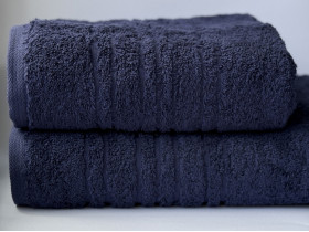 Рушник махровий 70x140 Ecotton Темно синій 550