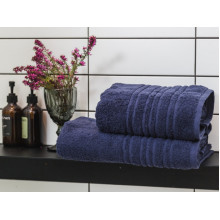 Terry towel 70x140 Ecotton Dark blue 550