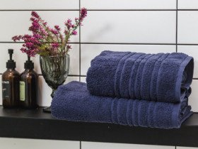 Terry towel 70x140 Ecotton Dark blue 550