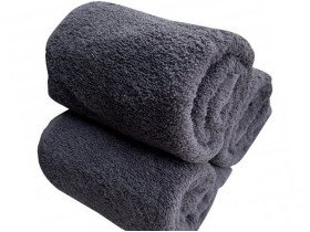 Салфетка махровая 30x30 Ecotton Темно серая 380