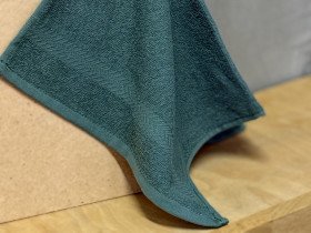 Салфетка махровая 35x35 Узтекс Темно зеленая