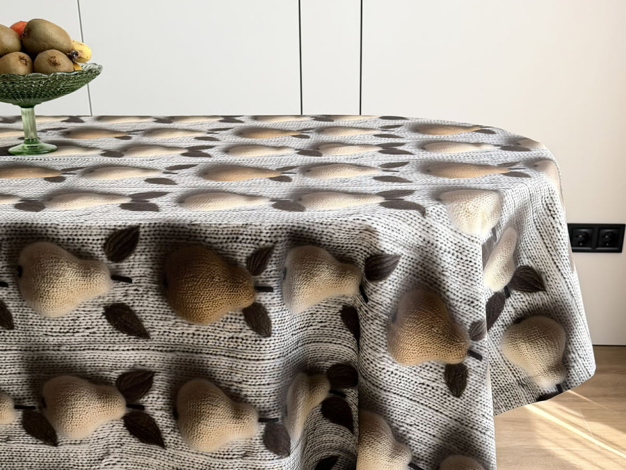 Скатерть 170x200 Ecotton DUCK 3D с грушами 3848-1