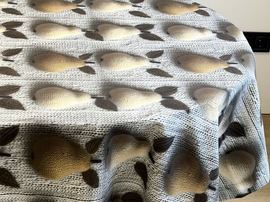 Скатерть 170x200 Ecotton DUCK 3D с грушами 3848-1