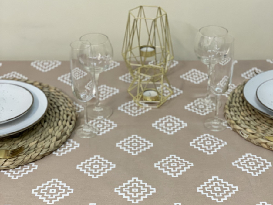 Скатерть 170x150 Ecotton DUCK Бежевая 1003-11