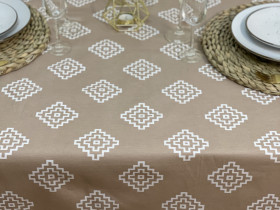 Скатерть 170x220 Ecotton DUCK Бежевая 1003-11