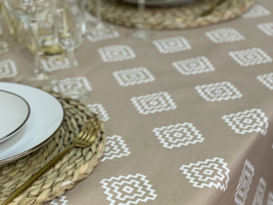Tablecloth 170x150 Ecotton DUCK Beige 1003-11