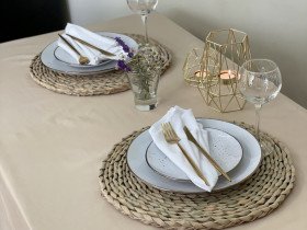 Tablecloth 170x200 Ecotton DUCK Beige