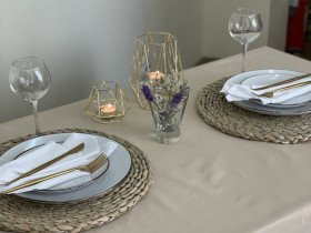 Tablecloth 170x200 Ecotton DUCK Beige