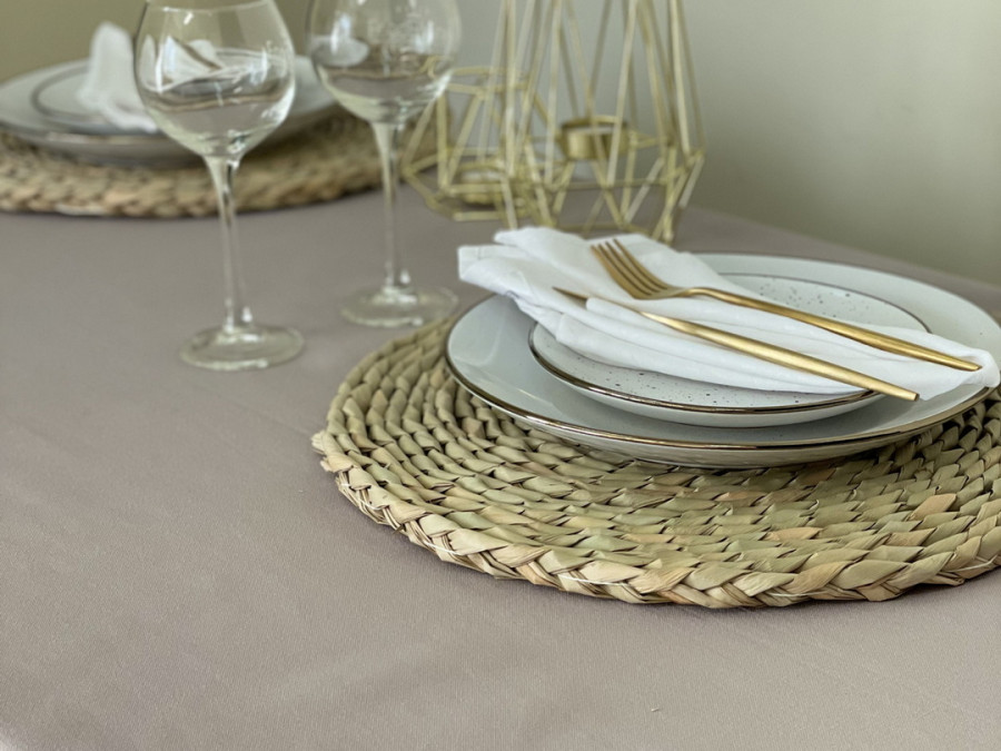 Tablecloth 170x220 Ecotton DUCK Beige