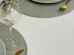 Tablecloth 170x200 Ecotton DUCK White