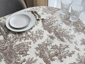 Скатерть 170x150 Ecotton DUCK Бежевая 30497