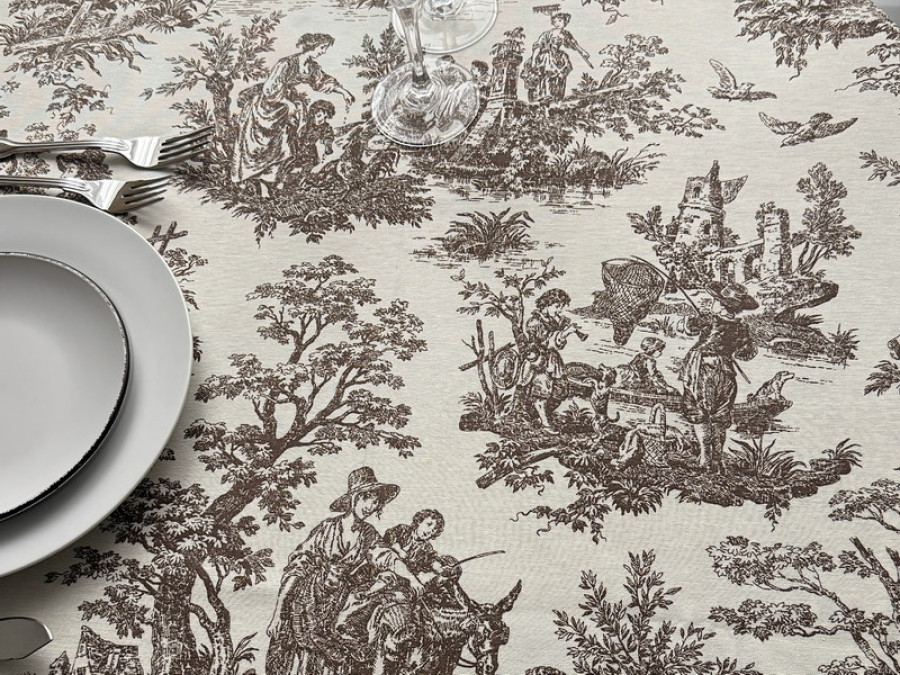 Скатерть 170x150 Ecotton DUCK Бежевая 30497