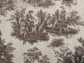Tablecloth 170x150 Ecotton DUCK People in the bushes Beige 30497