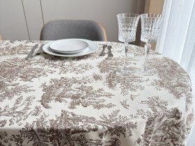Скатерть 170x220 Ecotton DUCK Бежевая 30497