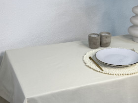 Скатерть 170x200 Ecotton DUCK Milk 02