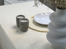 Tablecloth 170x150 Ecotton DUCK Milk 02