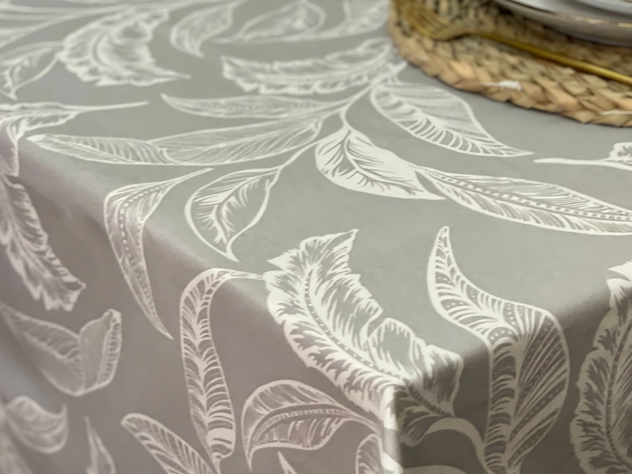 Скатерть 170x220 Ecotton DUCK Серая 2894-29