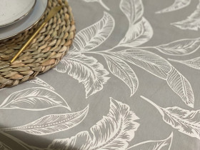 Скатерть 170x220 Ecotton DUCK Серая 2894-29