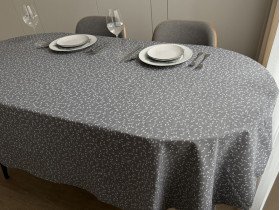 Скатерть 170x220 Ecotton DUCK Серая V 11