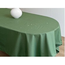 Скатерть 170x220 Ecotton DUCK Зеленая 4057