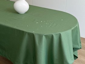 Tablecloth 170x220 Ecotton DUCK Green 4057