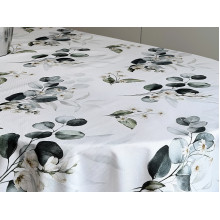 Скатерть 170x150 Ecotton DUCK белый с эвкалиптом 2102/1