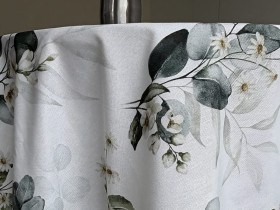 Скатерть 170x150 Ecotton DUCK белый с эвкалиптом 2102/1