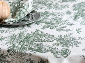 Скатерть 170x150 Ecotton DUCK Italiano 30497-Green