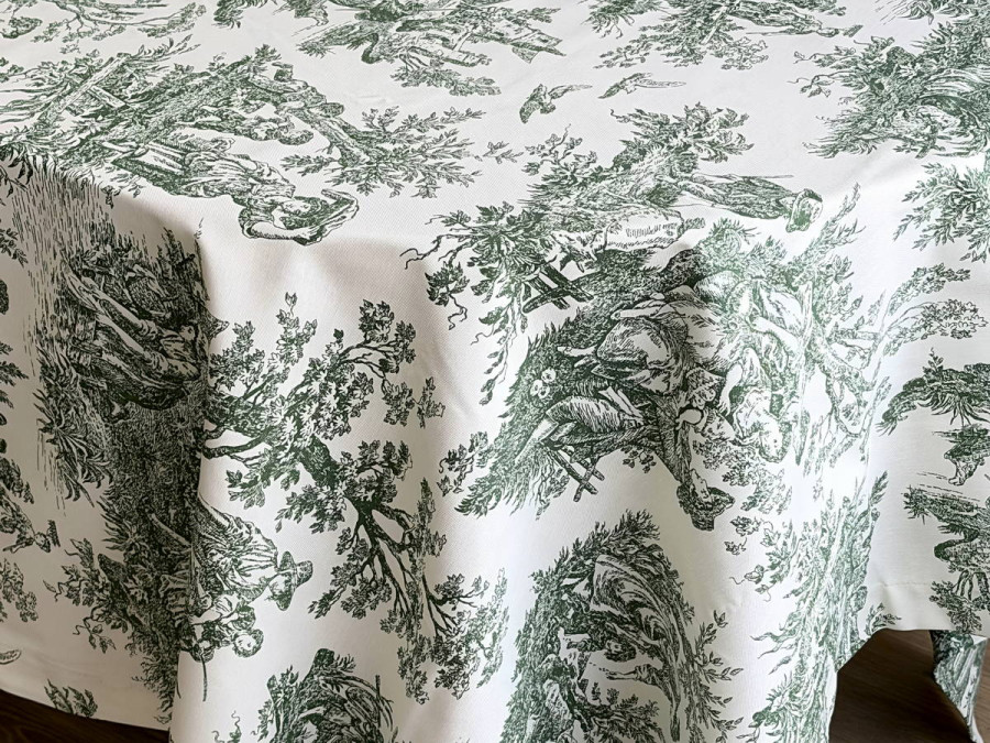 Скатерть 170x150 Ecotton DUCK Italiano 30497-Green
