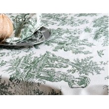 Tablecloth 170x150 Ecotton DUCK Italiano 30497-Green